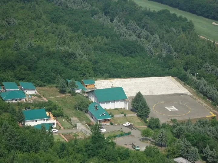 Aerial view of the resort in Srinagar