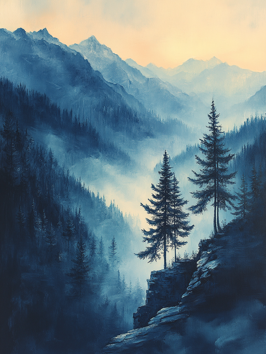 The Deodar, Dhauladhar — original artwork