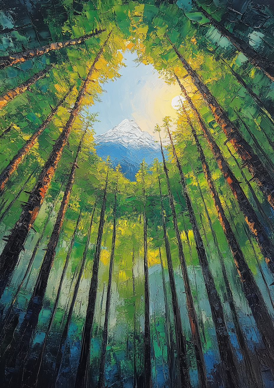 Looking Up, Sikkim — original artwork