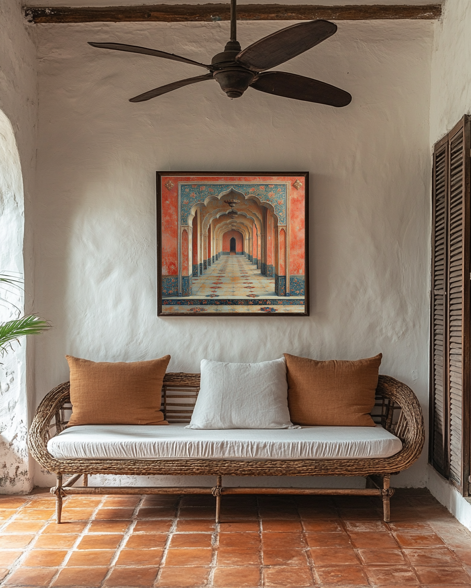 The Corridor, Bagore Ki Haveli in a home setting